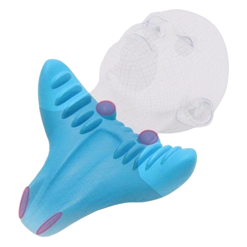Almohada de columna cervical, masaje de estiramiento, almohada de columna cervical, acupresión por gravedad, protección portátil para el cuello en el hogar, almohada de masaje de relajación para hombros y cuello