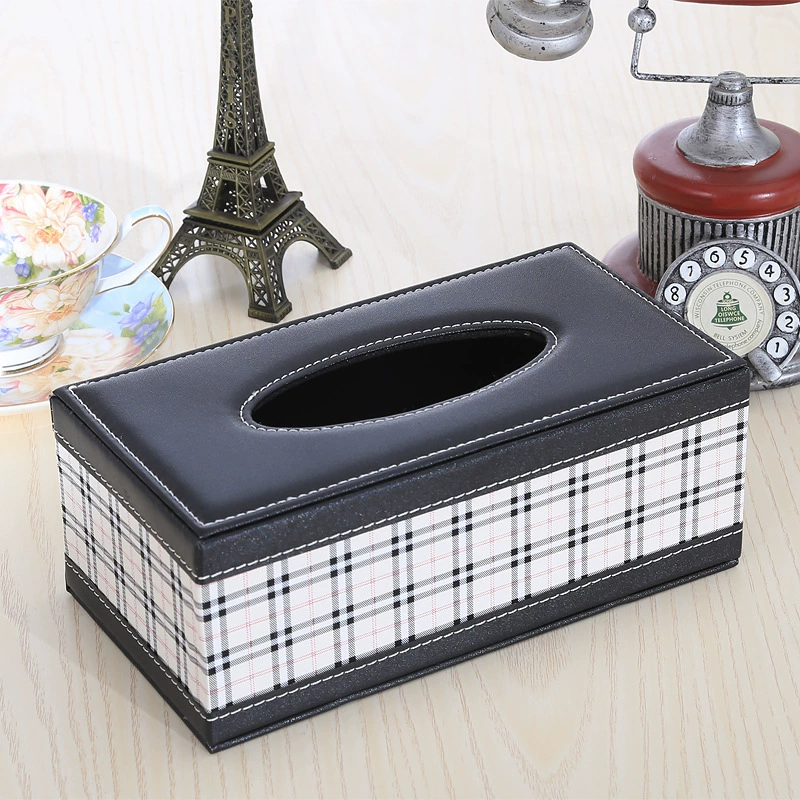 Кожаная домашняя коробка из бумаги для отеля, коробка Paper Box для KTV, автомобильная печатная коробка из бумаги, современная простая PU-бумага коробка