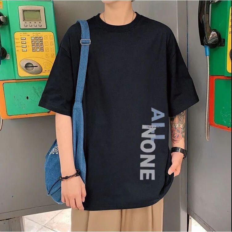 2026 New American-Style Trendy Brand Letter-Print Short-Sleeve T-Shirt for Men, Summer Ins Trendy Brand Loose Casual Top