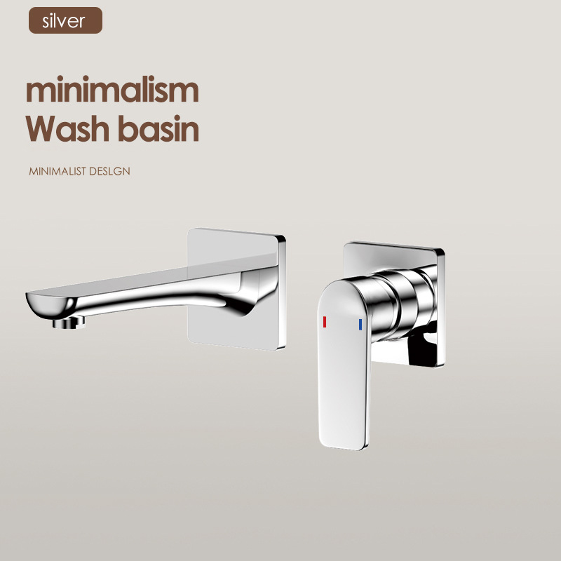 Uno por uno, los grifos en la pared están ocultos con lavabos faciales incrustados, lavabos, lavabos de pared enterrados, lavabos fríos y calientes