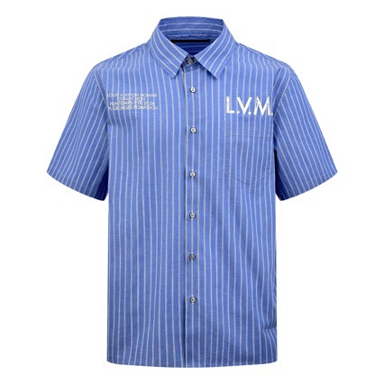 L Brand High-End Striped Summer Ice Silk Shirt for Men, Business Slim-Fit Short-Sleeve White Shirt, Korean Style Commuter Shirt L Brand High-End Striped Summer Ice Silk Shirt for Men, Business Slim-Fit Short-Sleeve White Shirt, Korean Style Commuter Shirt