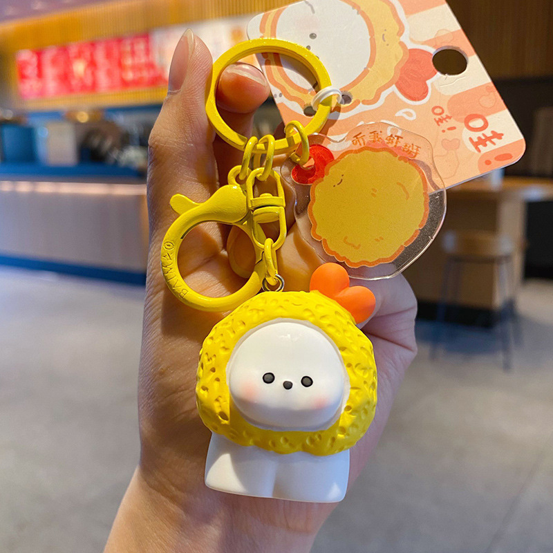 오리지널 고메 강아지 시리즈 펜던트 - 바삭한 새우튀김