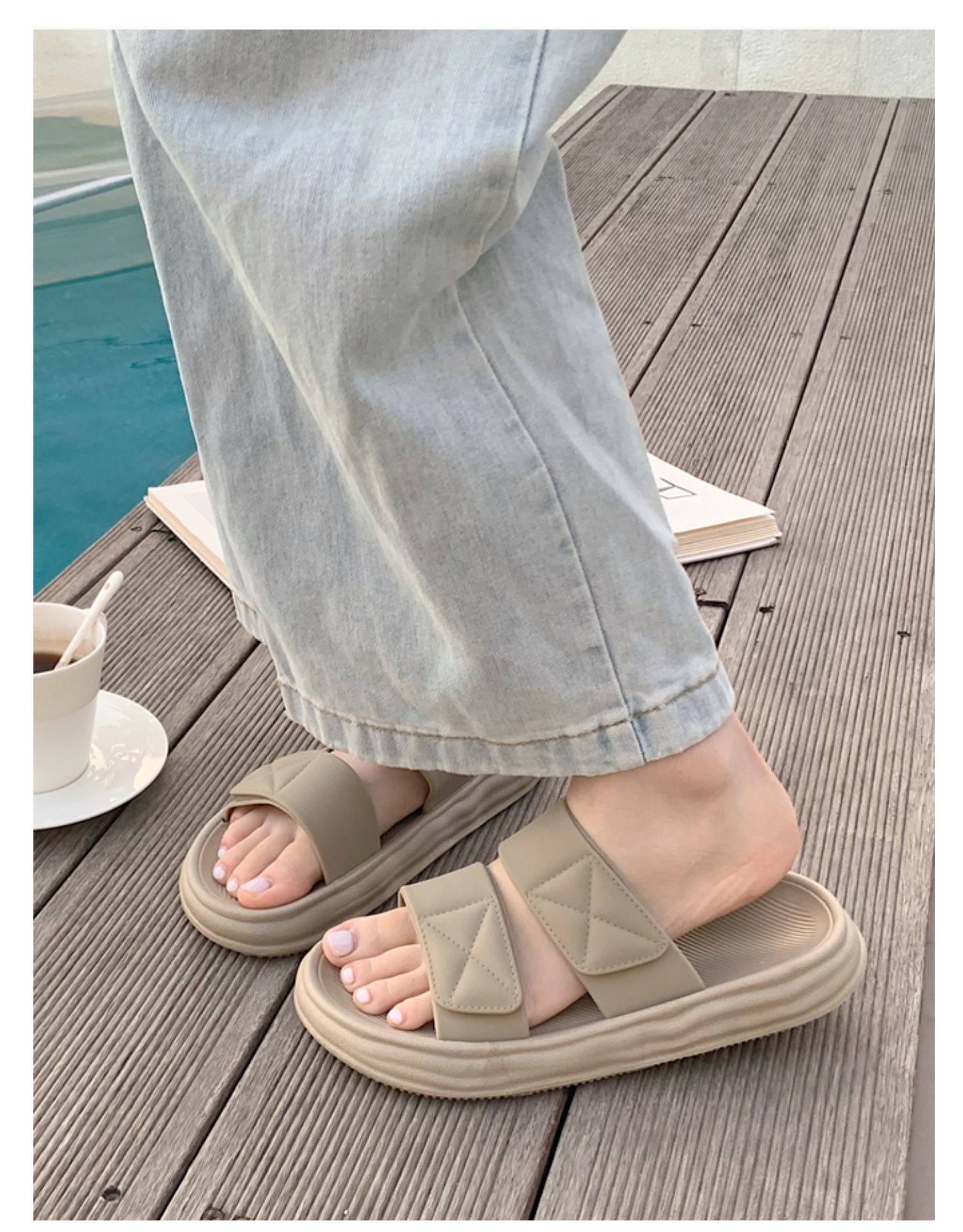 Women's Casual Solid Color Round Toe Slides Slippers display picture 1