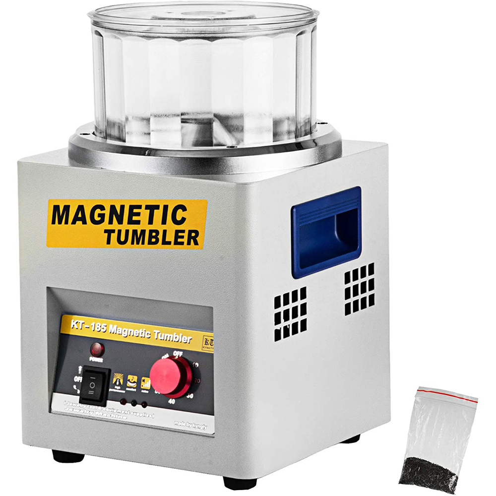 KT185 magnetic polishing machine, magnetic grinding machine, metal deburring, chamfering, polishing, jewelry polishing equipment
