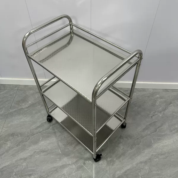 Stainless Steel Trolley Rack Oven Floor-Standing Microwave Oven Rack Storage Rack Modern Simple Storage Rack Multi-Layer