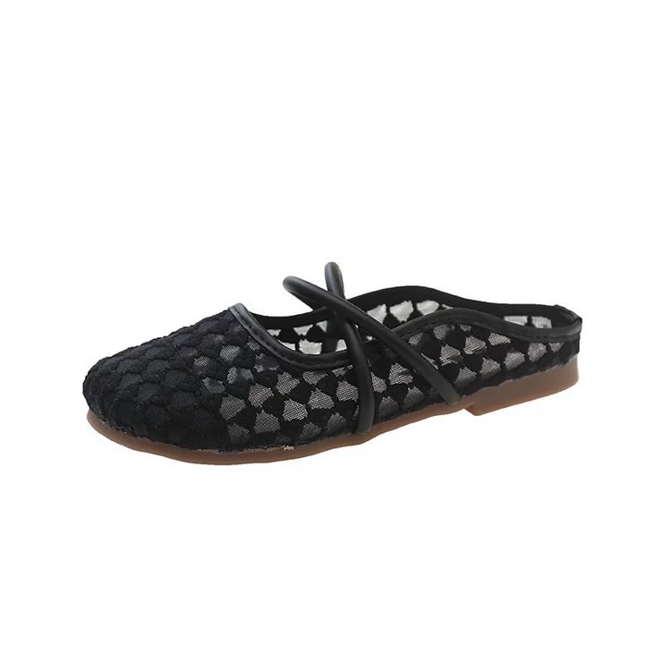 Мesh Breathable Summer Slippers, Women's Korean Style, Soft Sole, Sizes 35–40