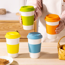 创意无把随手陶瓷杯可爱学生奶茶杯手握咖啡杯定制logo礼品杯订做