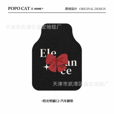 mat co-pilot floor mat dirt-resistant | Avtomobil döşəmə paspasları - bow-04-4648cm-silk-circle