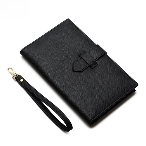 Cross-border new RFID anti-magnetic passport bag zipper fastener document bag passport holder multi-functional long women's wallet