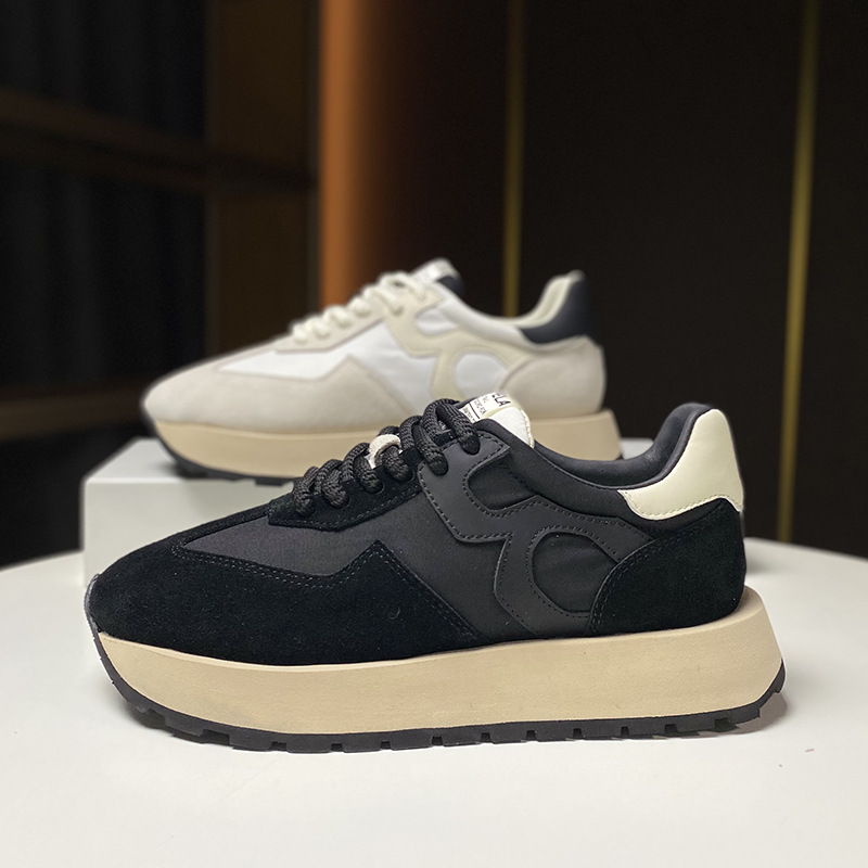 Deutsch Training frauen Echtes Leder Europäische Produkte 2024 Herbst Neue Modische Forrest Gump Schuhe Atmungsaktiv,_voghion.com