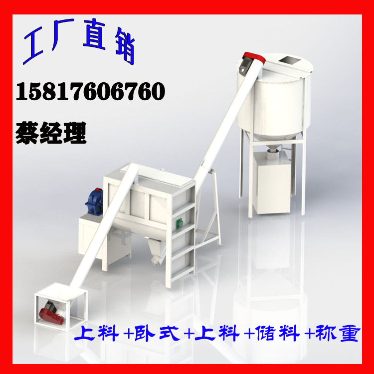 加固卧式不锈钢颗粒搅拌机多功能电动干粉卧式搅拌机厂家直销