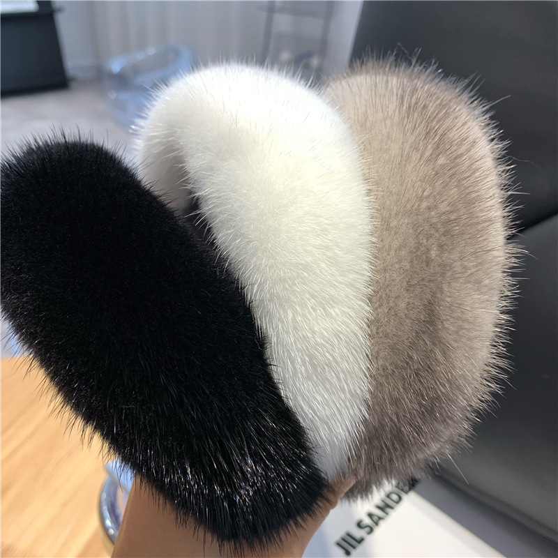 120g Weight Hair Band Hair Accessories Type 1 Piece Quantity Holiday Occasion Plush Material Solid Color Pattern Women's Gender Elegant Style Women's Elegant Solid Color Plush Hair Band 2