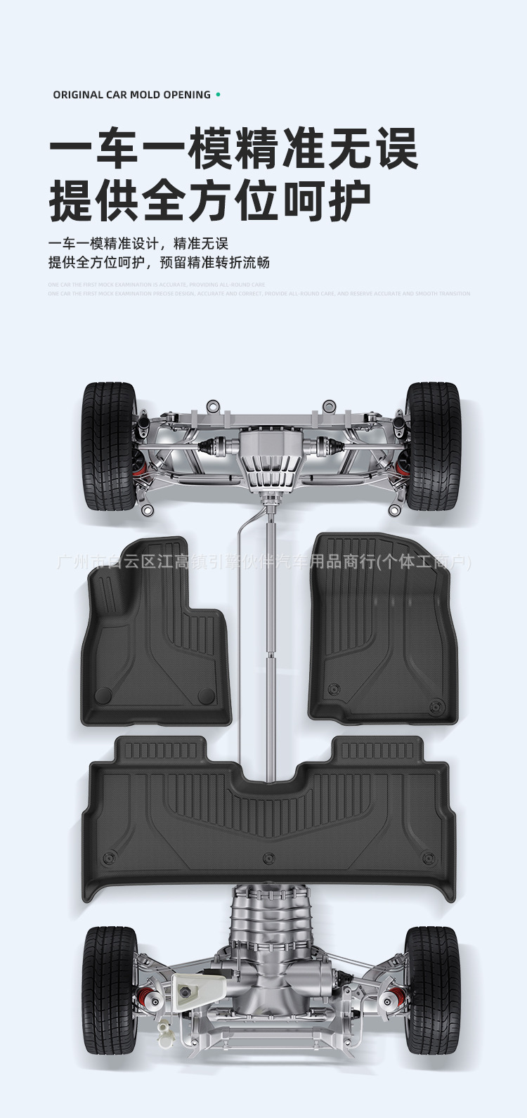 Suitable for 26 models of Fengyun T7 car floor mats, eco-friendly, custom-made TPE floor mats, dirt-resistant, waterproof, and trunk mat