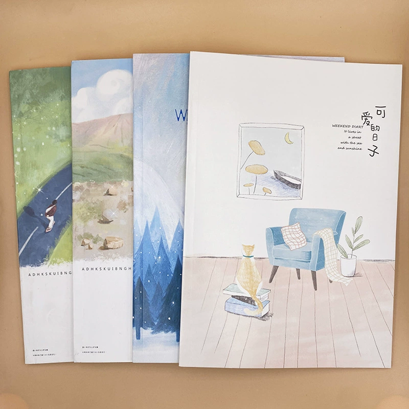 32k small size soft copy, large size 18K horizontal line book, single line math book, a5 large notebook notebook copy
