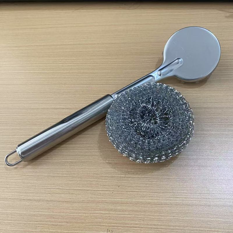 不锈钢锅刷带柄家用洗锅神器厨房食堂厨具专用钢丝洗碗刷锅的刷子|undefined