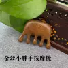 Golden silk green sandalwood fat hand massage comb