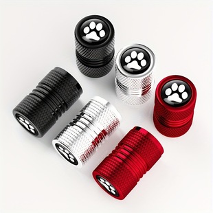 Car Tire Aluminum Alloy Colorful Car logo Glue Valve Cap Car Metal Labeling logo Cat Claw Valve Cap