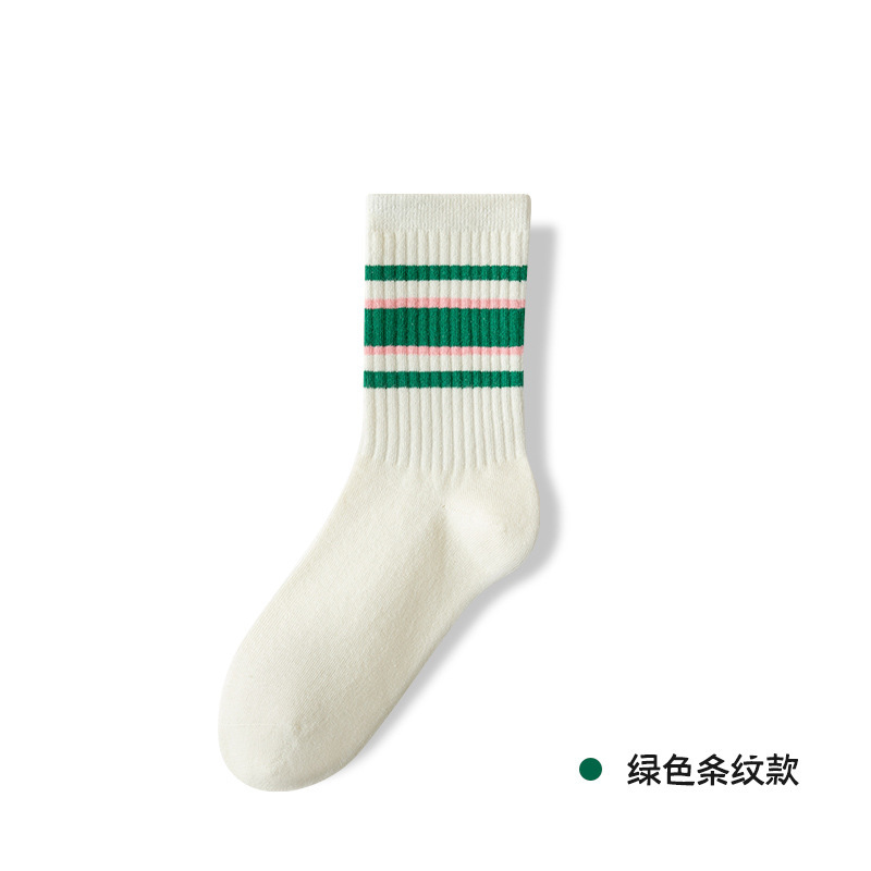 Calcetines de algodón puro para niños, calcetines sin huesos de primavera y otoño, calcetines deportivos ligeros y de marea, calcetines de algodón de tubo medio, calcetines de mujer, calcetines Zhuji al por mayor