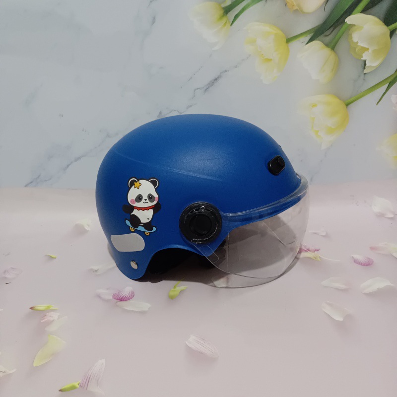 3C certification 1-5 years old electric car motorcycle children's helmet cute cartoon anti-fall summer adjustable helmet