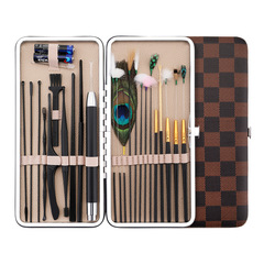 采耳發光廠家可視采耳23件套裝孔雀毛打耳朵采耳工具挖耳勺專用