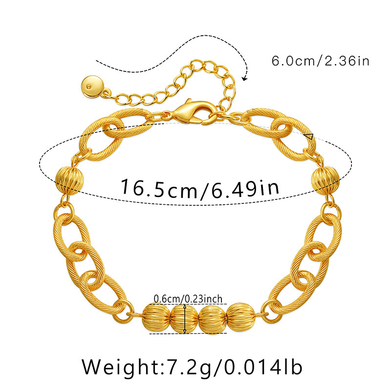 Fashion Geometric Copper Plating Bracelets display picture 1