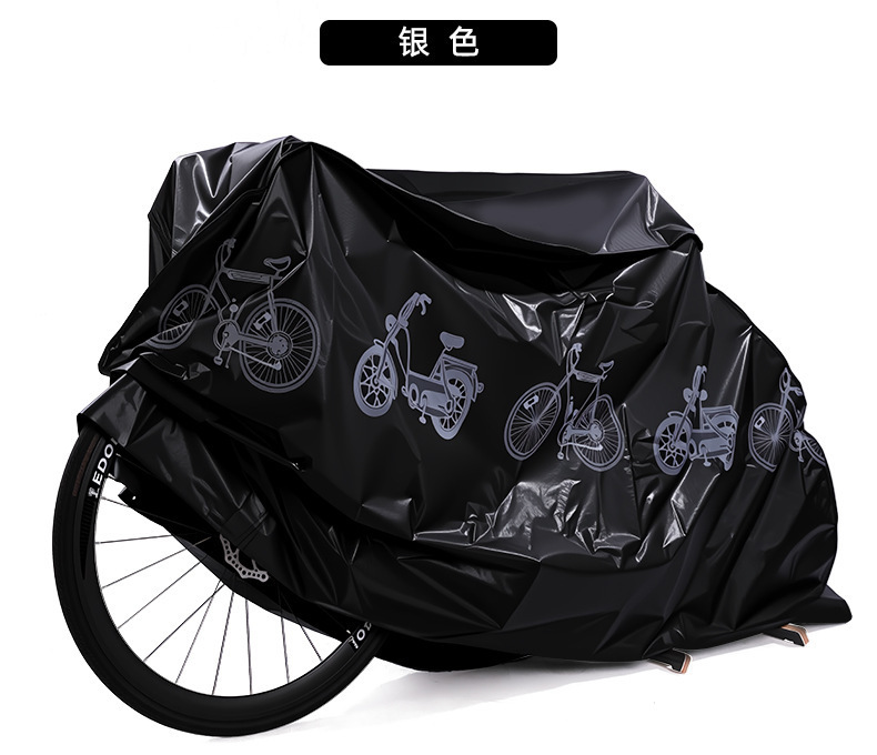 3D Bicycle Cover, Motorcycle Cover, Peva New Material, Rain and Sun Protection, Electric Scooter Cover, Dustproof Bicycle Cover