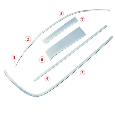 Vito window trim V250V260L: Şüşə kənarı xromları/moldingləri