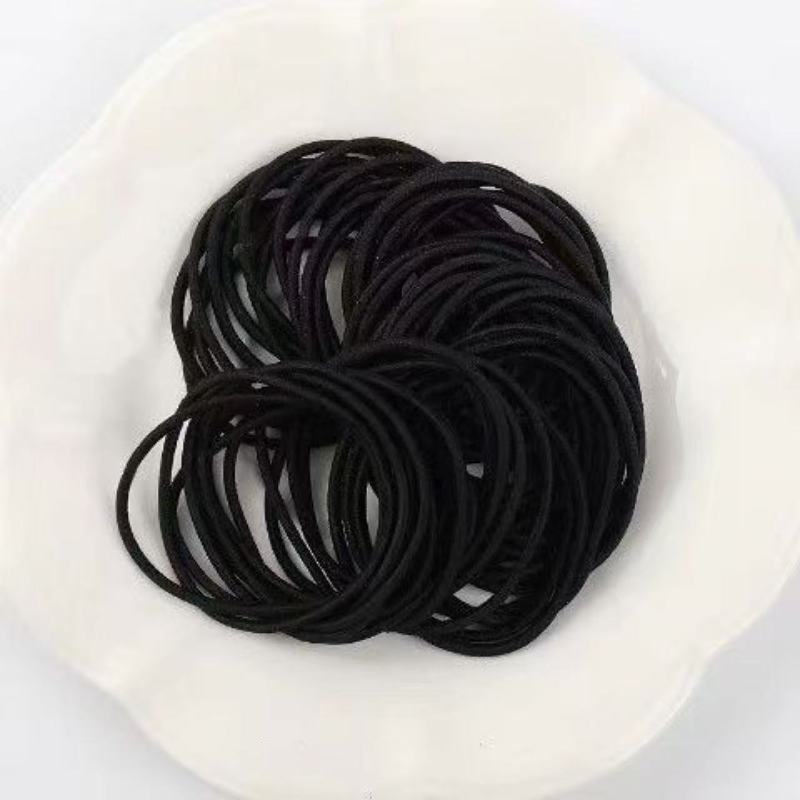 发绳发圈女简约高马尾不伤发高弹力一次性橡皮筋皮套头绳头饰发饰|undefined