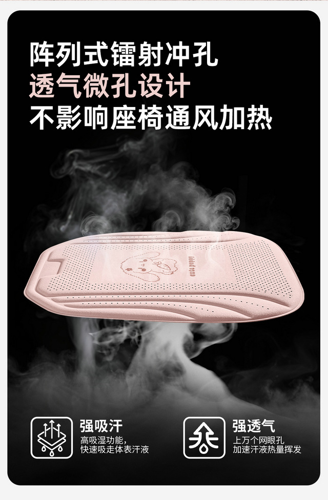 2026 new car seat cushion set: suede, warm in winter, cool in summer, non-slip, breathable, suitable for all seasons, three-piece set, available on Temu