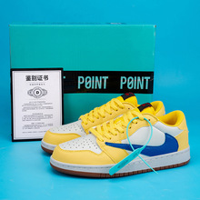 莆田aj摩擦有声男鞋子金丝雀倒钩鸳鸯休闲男女鞋运动板鞋透气学生