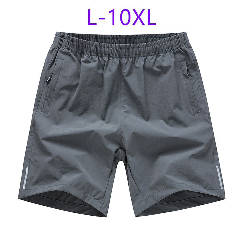 Verano de los hombres delgados pantalones cortos de seda de hielo deportes al aire libre pantalones casuales sueltos más tamaño corriendo pantalones cortos de fitness hombres