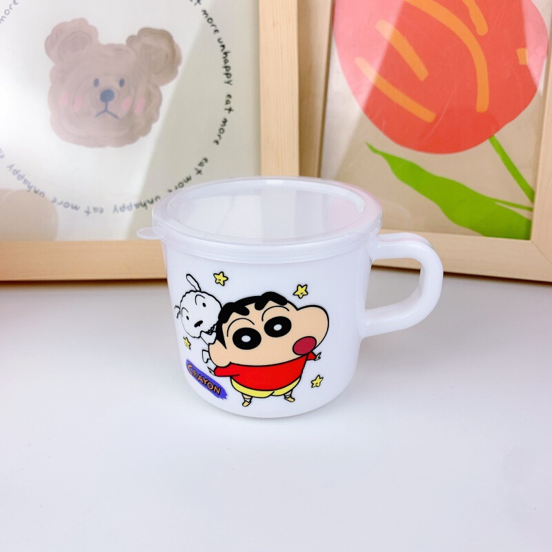 子供用ハンドルウォーターカップ幼稚園ドリンクカップステッチクロミ蓋付き漫画ミルクカップドリンクカップ|undefined