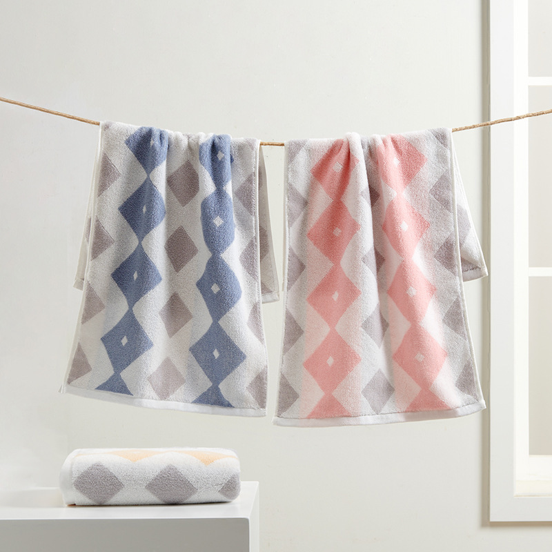 New Style Home Adult Large Towel 100% Cotton Face Towel Not Easy to Shed Hair Couple Towel Large Size Towel