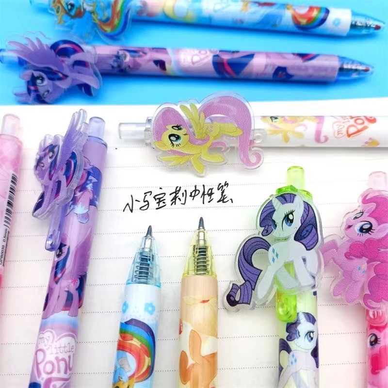 Pony Baoli nuevo parche bolígrafo neutro estudiantes pulsar dibujos animados firma rápido seco rápido 2024 bolígrafo rojo en línea seco rápido