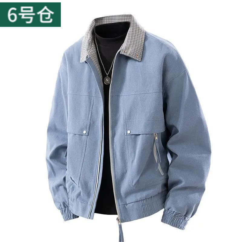 Coat Spring Autumn Men's 2025 New Lapel Jacket American Autumn Workwear Casual Retro Jacket