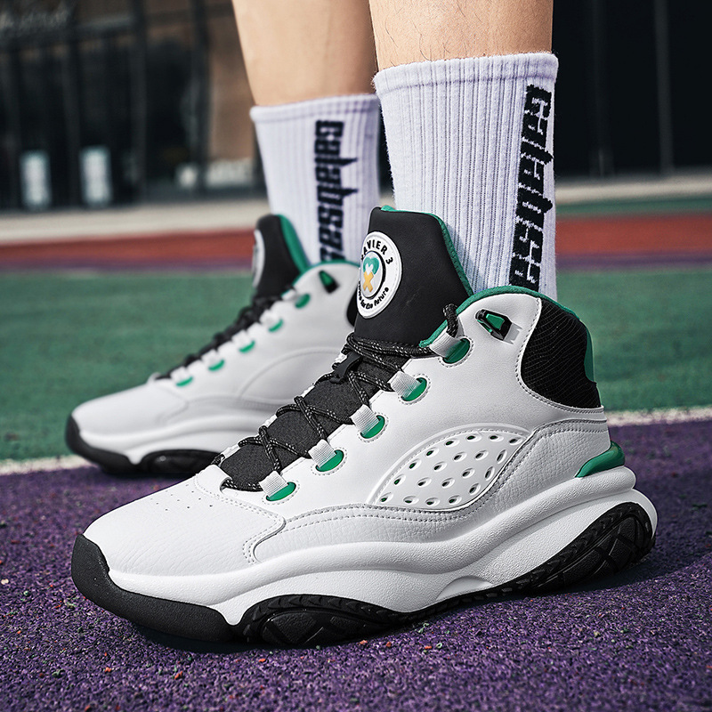 Actual Combat Basketball Shoes High Quality Youth Non-slip Sports Shoes Autumn and Winter Fashion All-match Casual Trendy Shoes Breathable Men's Shoes