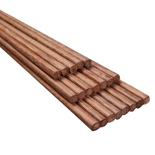 Chicken Wing Wood Solid Wood Extended Chopsticks Household Business Hotel Hot Pot Wood Chopstick Set Red Sandalwood Fast Chopsticks Street Stall Wholesale