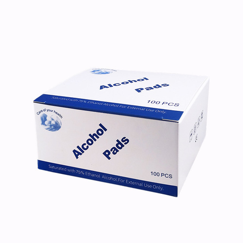 Disposable cleaning 75% alcohol cotton pads, 5*6cm disposable disinfecting alcohol pads, jewelry cleaning alcohol pads