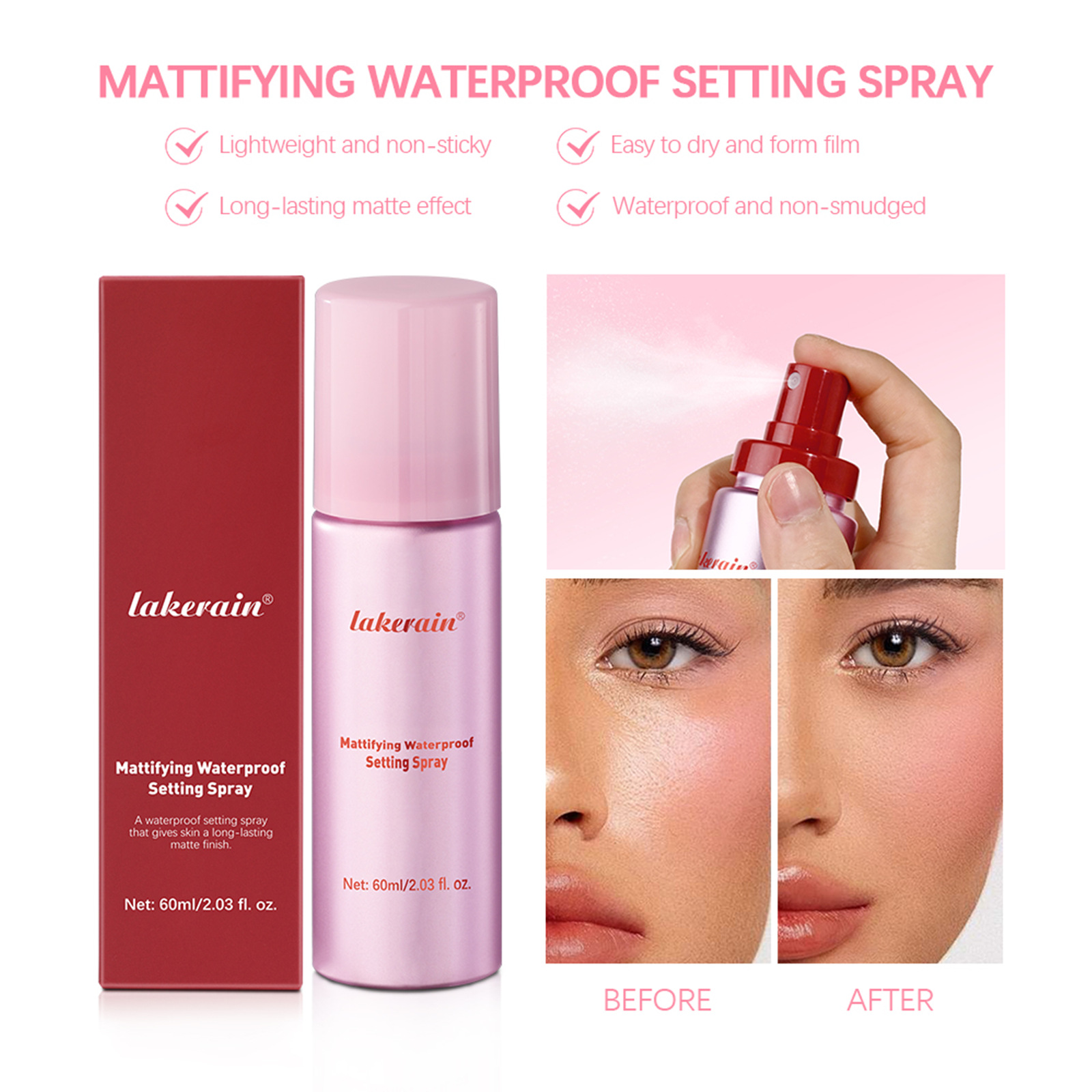 matte waterproof moisturizing makeup fixer for dry skin