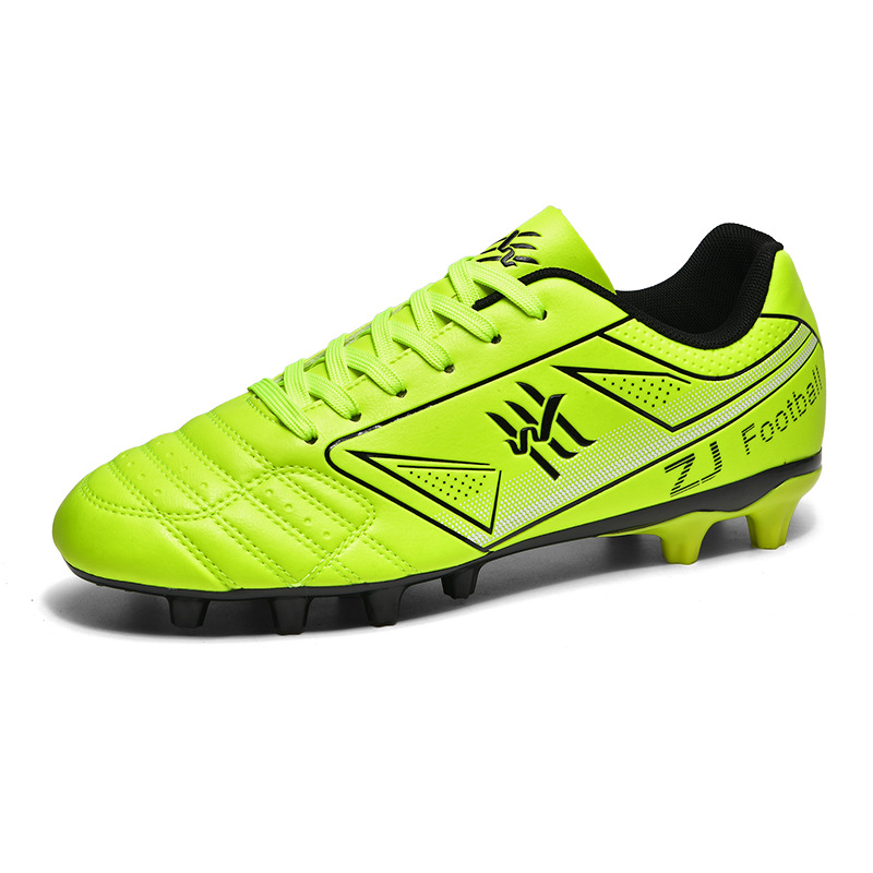 2025 transfronterizos hombres y mujeres zapatos de entrenamiento de clavos largos zapatos de fútbol de estudiantes de secundaria juveniles un cabello