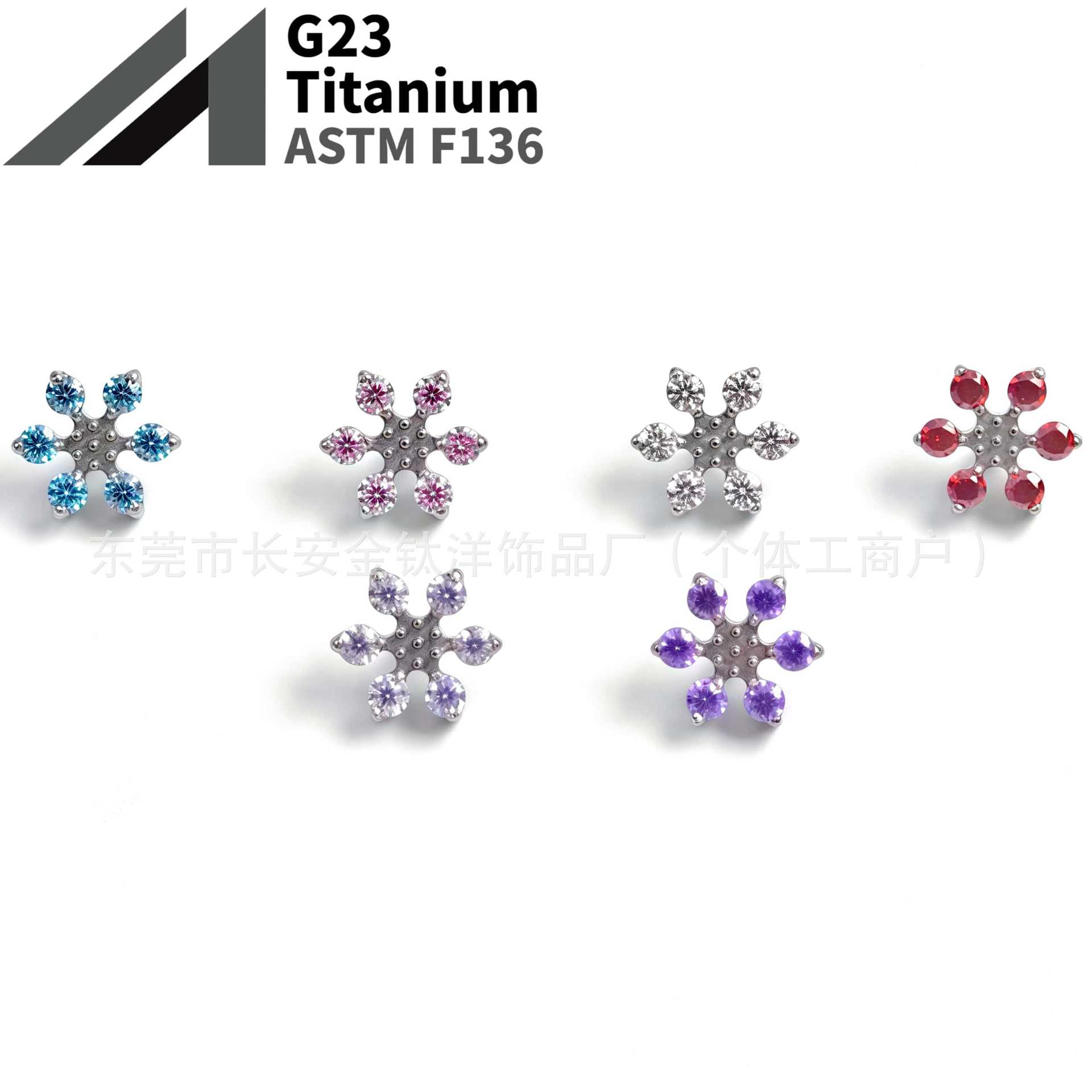 16G labret stud size and finish detail