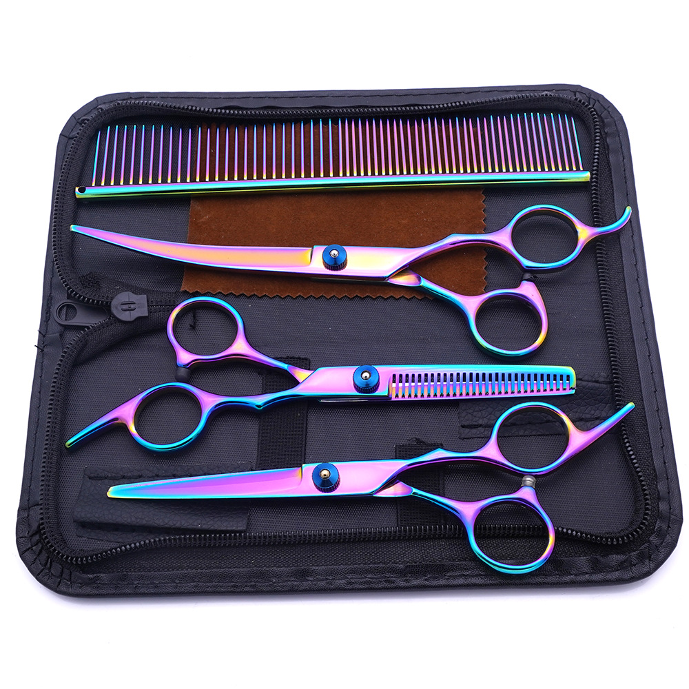 Venta directa de fábrica de tijeras para mascotas Teddy Beauty tijeras para cortar mascotas Juego de recorte de perros