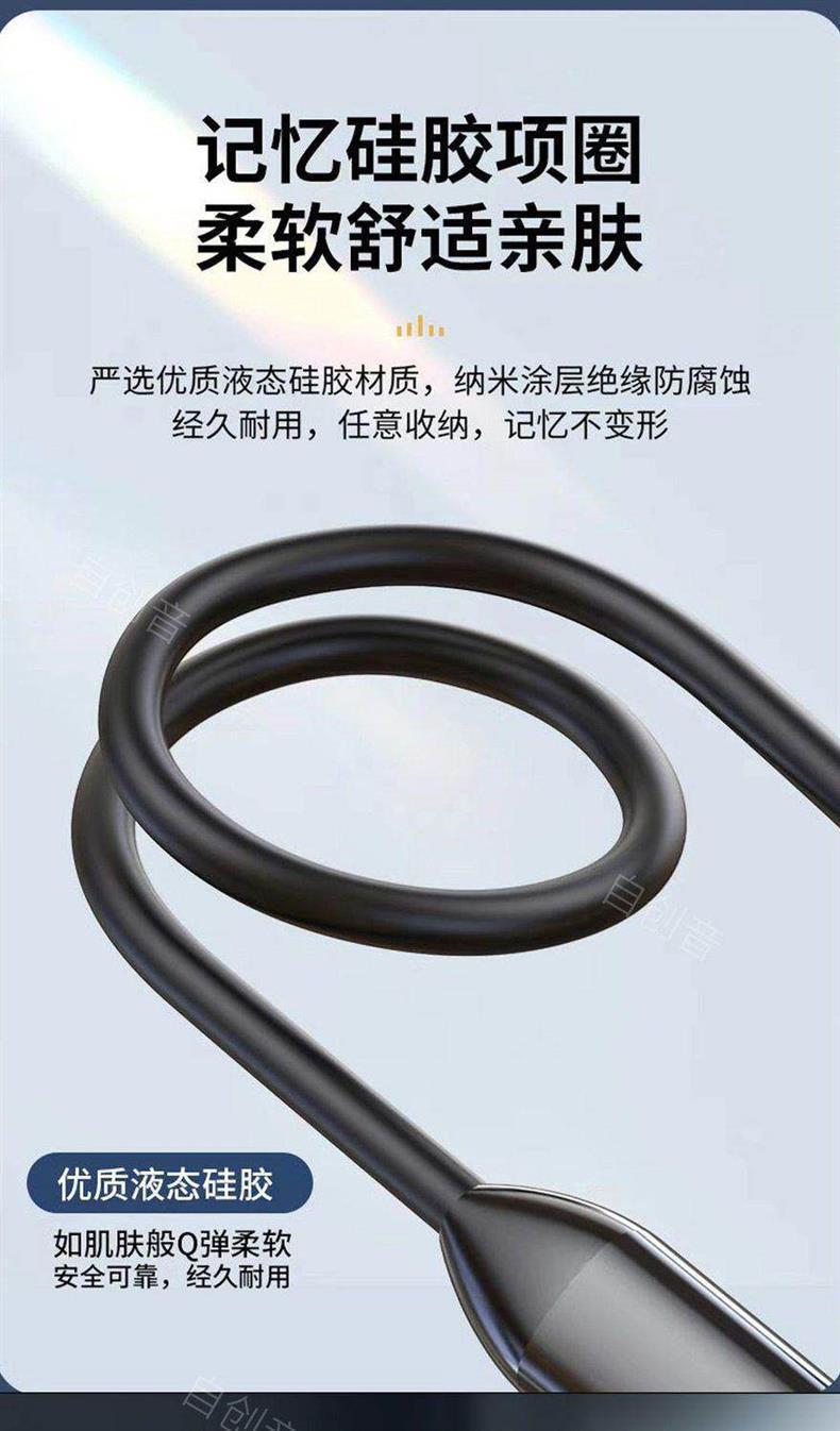 In-ear Bluetooth sports earphones, neck-hanging wireless, ultra-long battery life, supports card insertion, compatible with Apple, OPPO, and Vivo