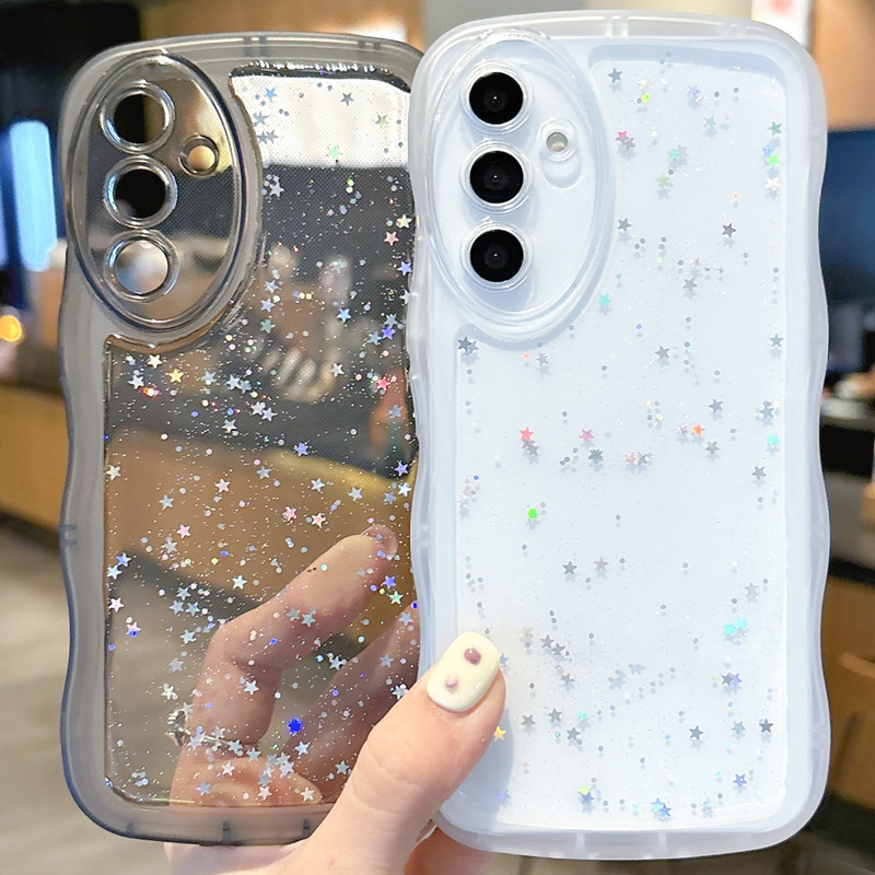 Suitable for Samsung S26Ultra Epoxy S23+ Phone Case A17/A16 Glitter S23 Transparent A54 Simple S25Fe