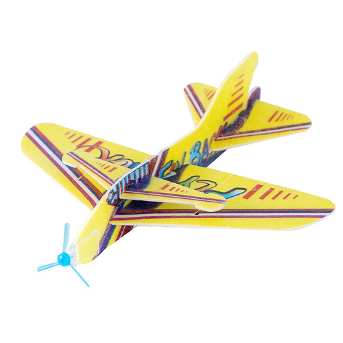 Discount Creative Children's Toys Small Gift Model Assembled Magic Swing Plane Foam Paper Plane Toys