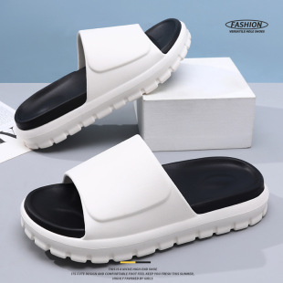 Men's Slippers High-end Slippers with Thick Sole and Soft EVA Non-slip Non-smelly Feet Breathable Outer Wear Sandals