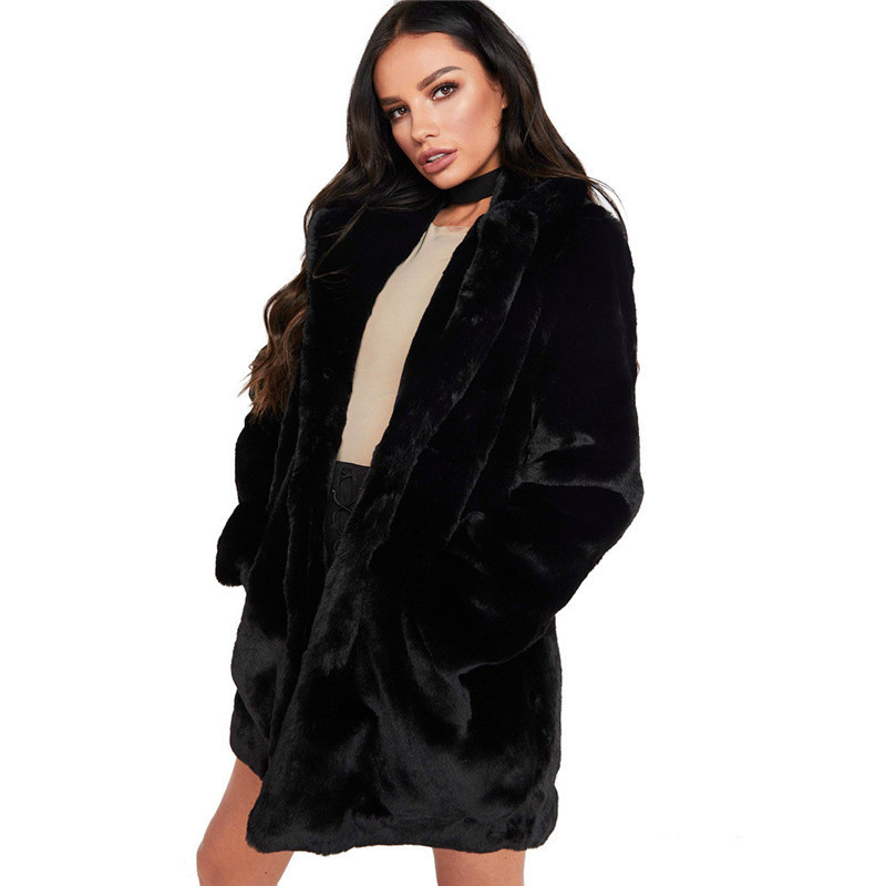 new suit women's loose plush soft rabbit fur jacket_voghion.com