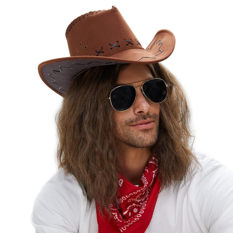 Men's Rock-Style Wigs Retro Rock Messy Cos Holiday Party Daily European and American Men's Wigs