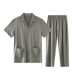 [Lyocell] Lyocell cotton pajamas men's spring and autumn summer 2025 new short sleeve trousers home clothes suit