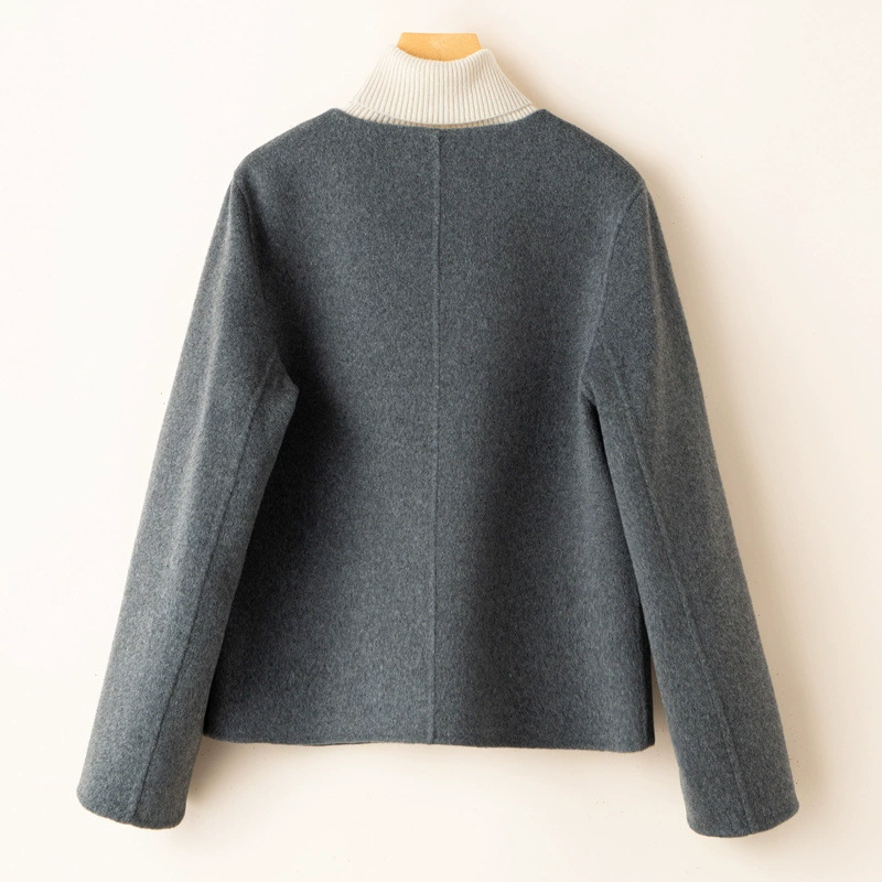 Spring double-sided woolen short woolen coat, for teenagers, Chanel style